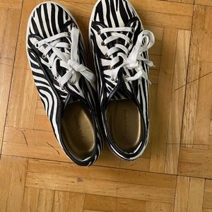 Ann Taylor Zebra Sneakers size 8